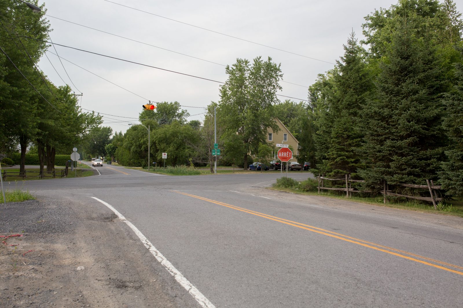 Route 104: la Ville réclame un arrêt à l’intersection du 3e Rang