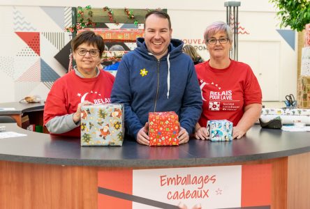 Un kiosque d’emballage pour une bonne cause