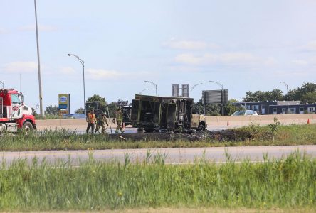 Une ambulance s’enflamme sur l’autoroute 35