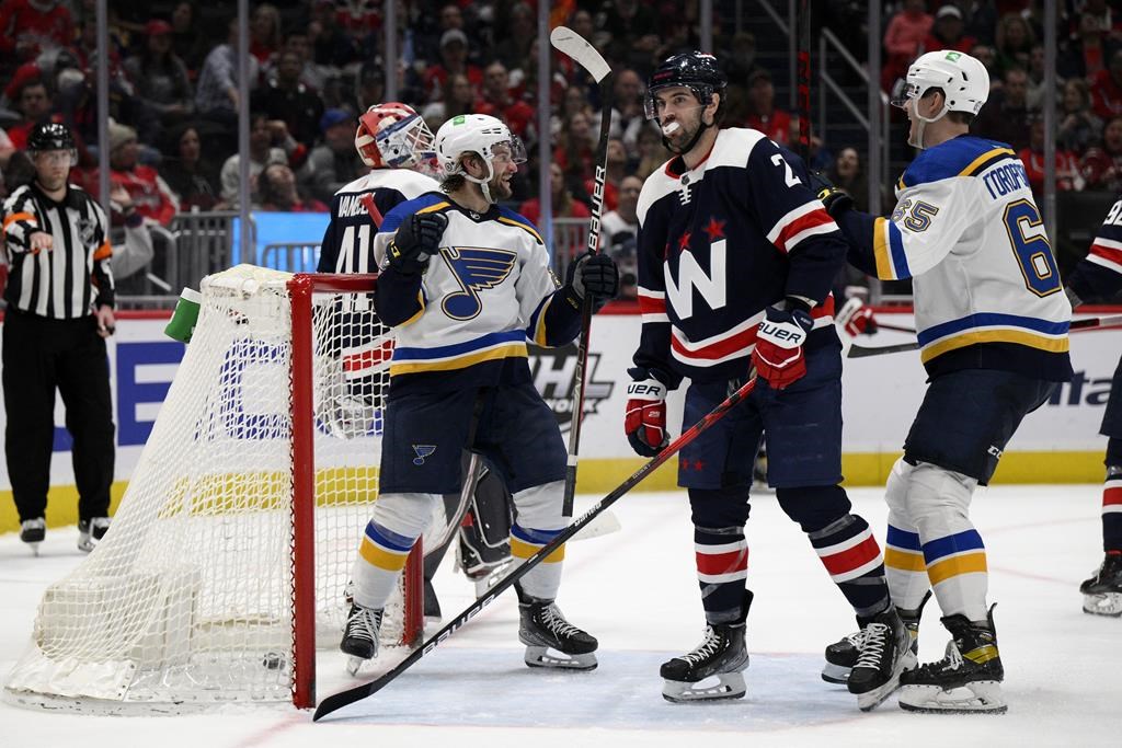 Les Blues sortent de leur torpeur et infligent une défaite de 5-2 aux Capitals