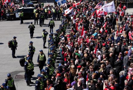 Ottawa: la manifestation a coûté entre 2,5 millions $ et 3 millions $ à la police