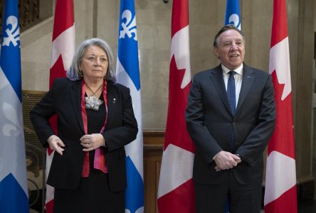 La gouverneure générale Mary Simon s’entretient avec François Legault