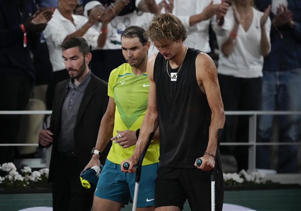 Zverev est contraint à l’abandon et permet à Nadal d’accéder à la finale à Paris