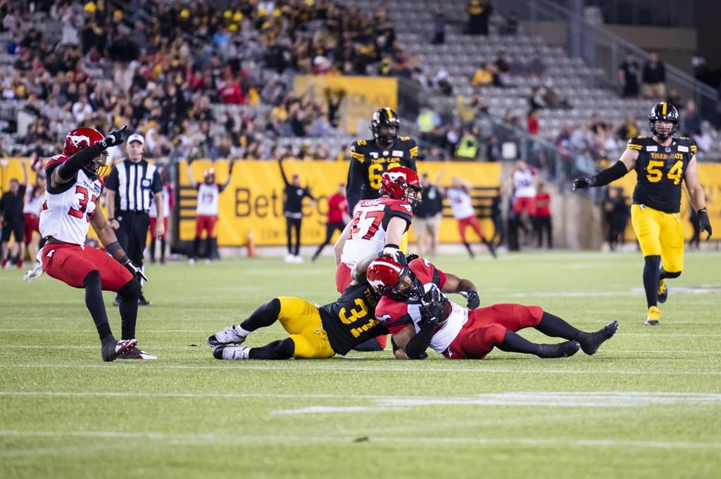 Les Stampeders viennent de l’arrière pour défaire les Tiger-Cats en prolongation