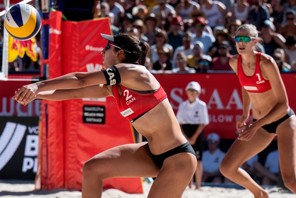 Les Canadiennes s’inclinent en quarts de finale en volleyball de plage à Gstaad