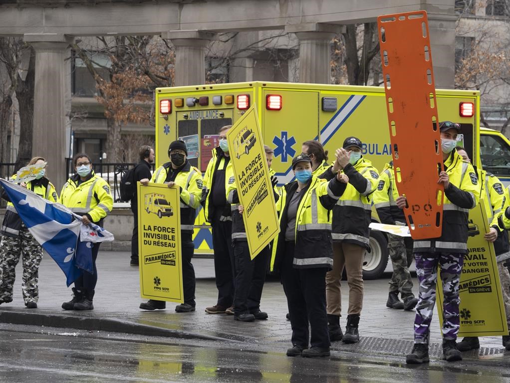 Les ambulanciers paramédicaux appliqueront des moyens de pression lundi