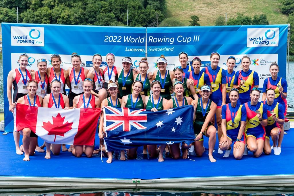 Le Canada gagne l’argent en huit féminin à la Coupe du monde d’aviron