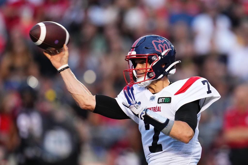 Le quart Trevor Harris des Alouettes est à l’honneur dans la LCF