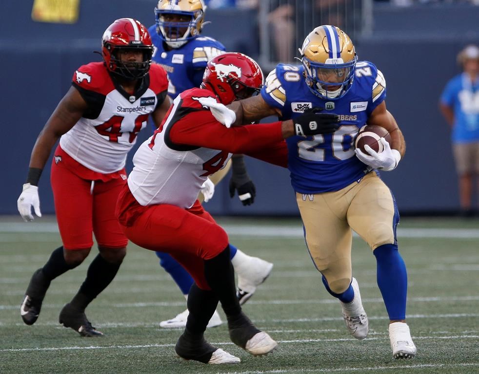 Les Blue Bombers tiennent le coup pour l’emporter 31-29 contre les Stampeders