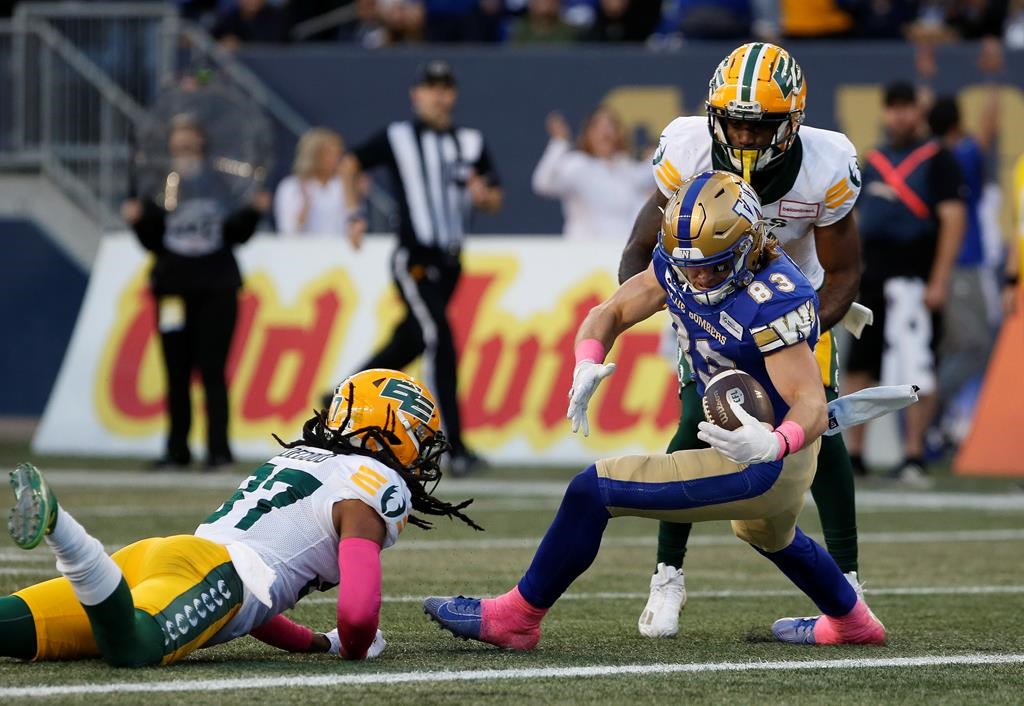 Les Blue Bombers écrasent les Elks 48-11 et s’assurent du premier rang