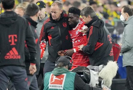 Alphonso Davies souffre d’une contusion crânienne, son absence est indéterminée