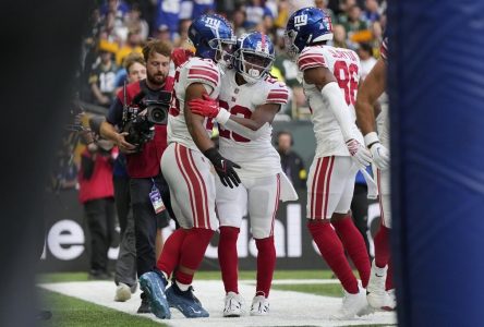 Les Giants l’emportent 27-22 et gâchent le premier voyage des Packers à Londres