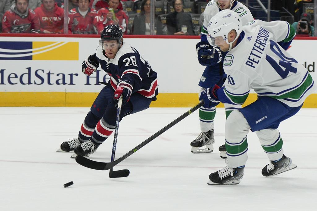 Alex Ovechkin inscrit deux buts et les Capitals battent les Canucks 6-4