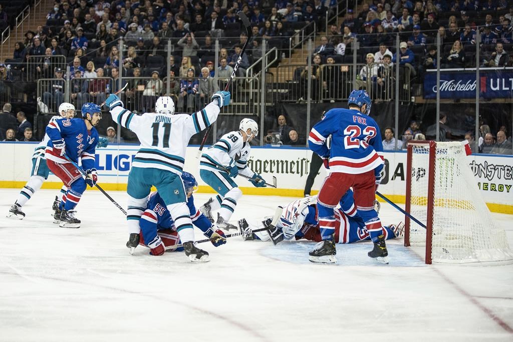 LNH: une première victoire pour les Sharks, 3-2 contre les Rangers