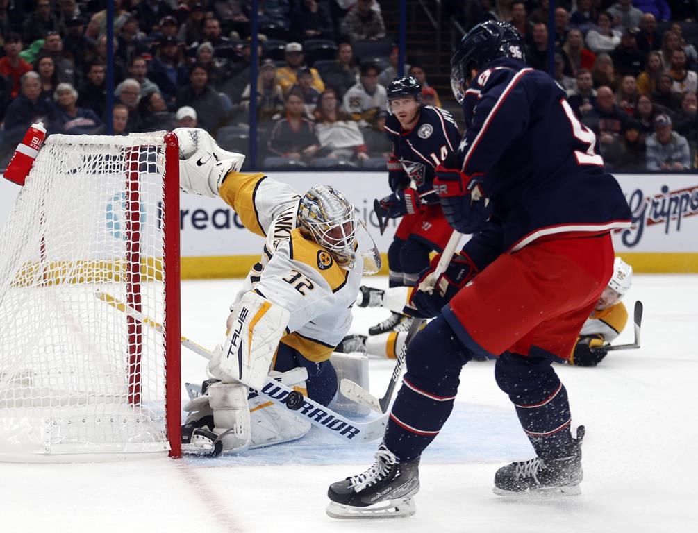 Les Blue Jackets viennent de l’arrière pour vaincre les Predators 5-3