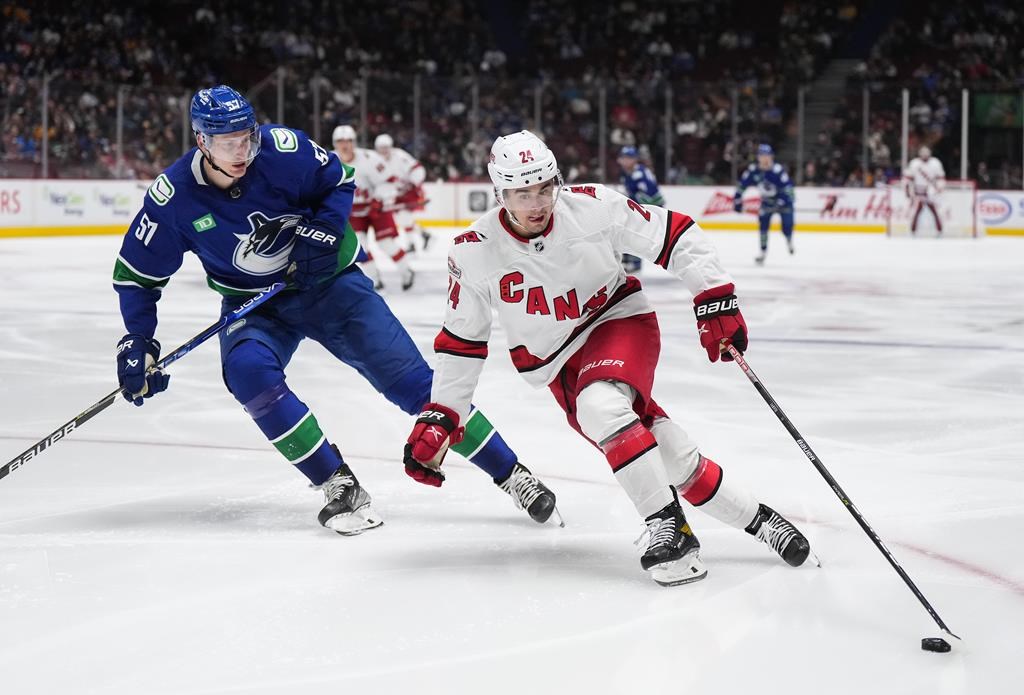 Les Canucks perdent de nouveau, cette fois contre les Hurricanes