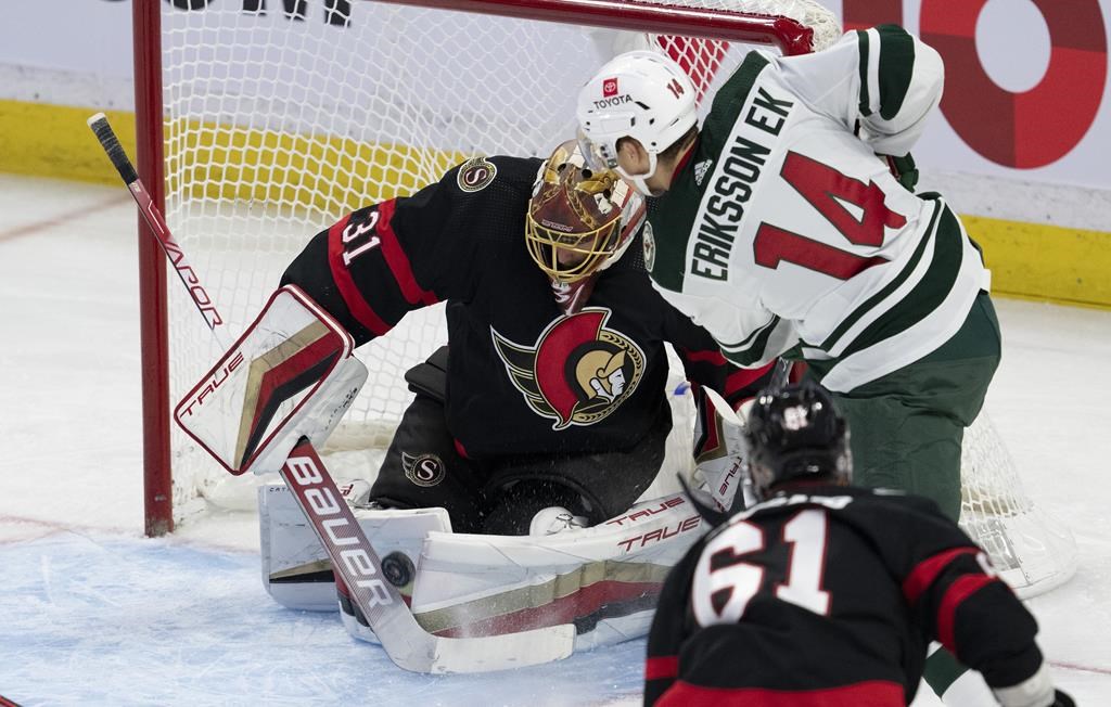 Le Wild triomphe 4-2 et freine à quatre la séquence de victoires des Sénateurs