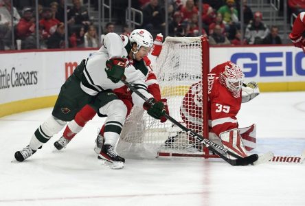 Un doublé de Lucas Raymond mène les Wings à la victoire à Detroit