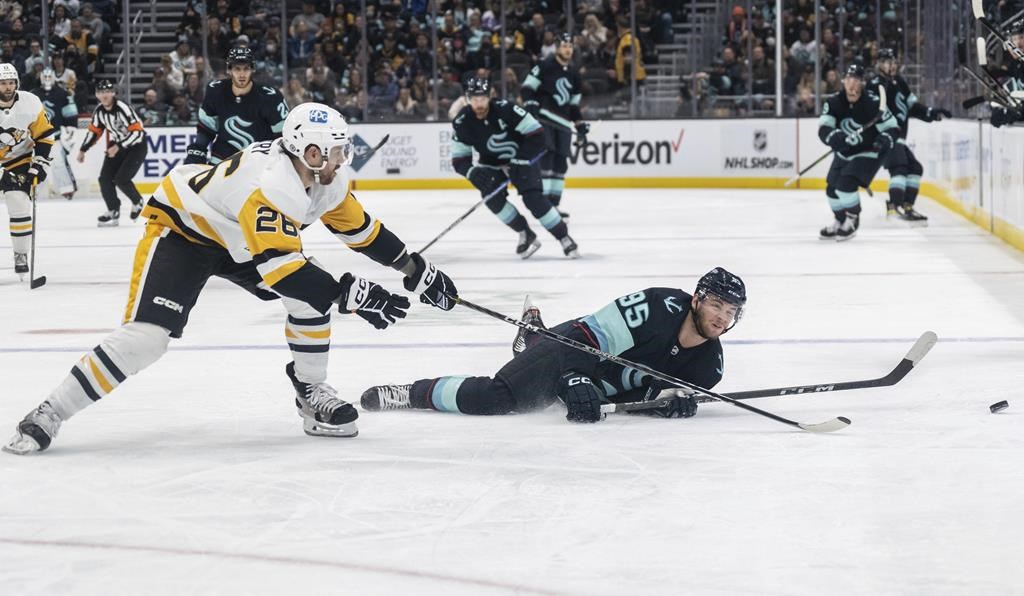 Le Kraken l’emporte 3-1 et inflige un quatrième revers de suite aux Penguins