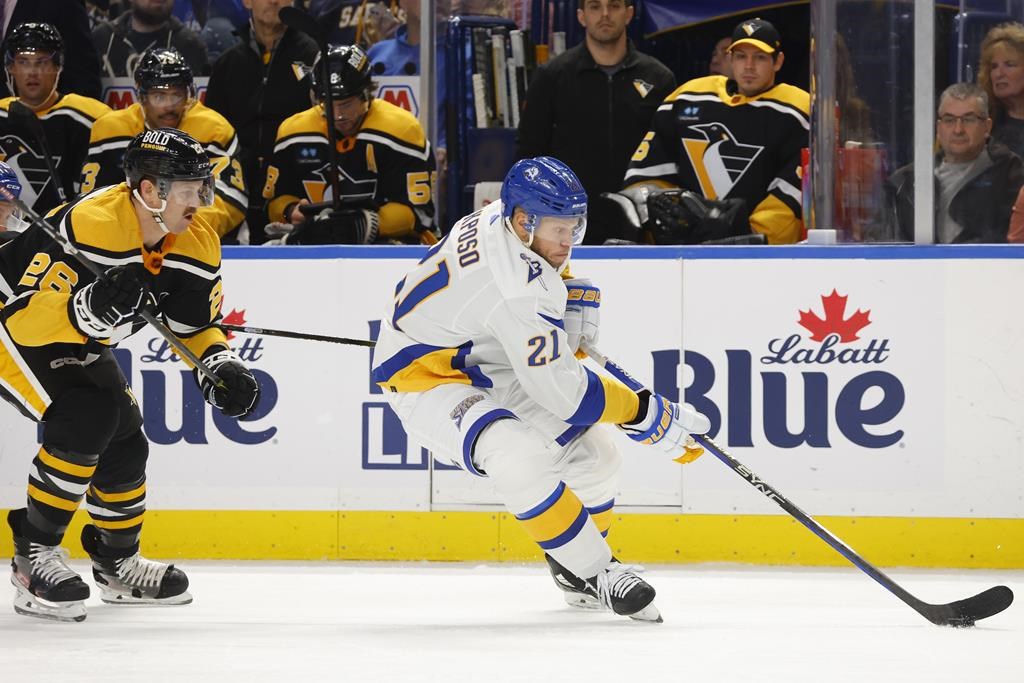 Un 3e tiers de cinq buts pour les Sabres, qui battent les Penguins 6-3