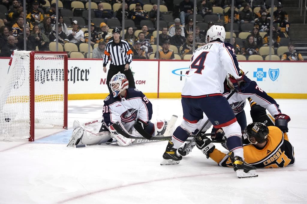 Crosby réalise un doublé contre les Blue Jackets et les Penguins gagnent 4-1