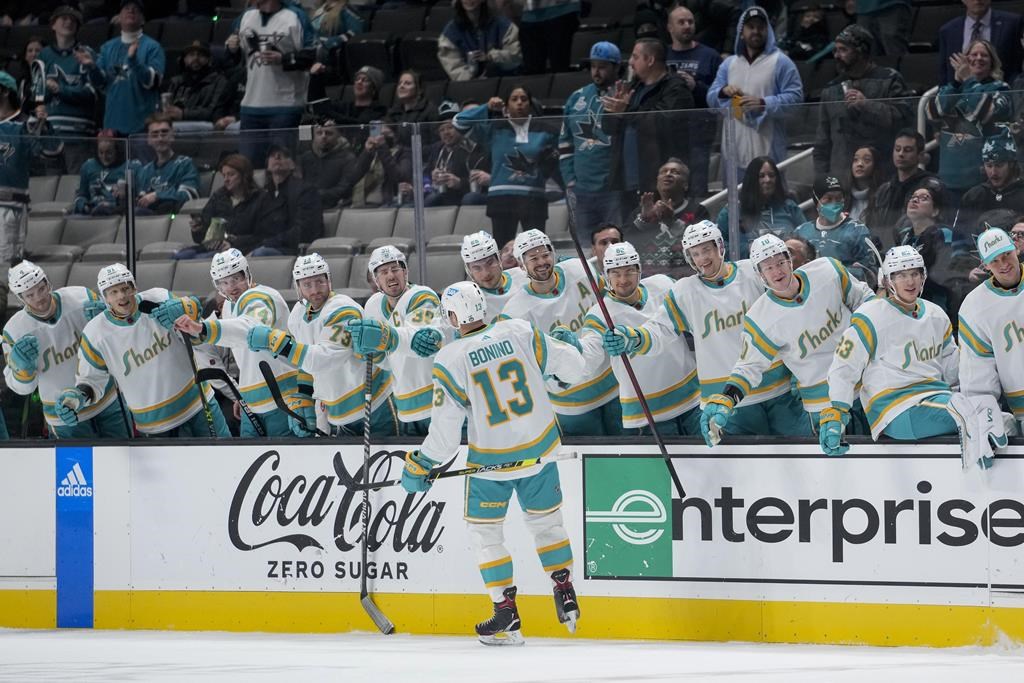 Nick Bonino touche encore la cible et les Sharks prennent la mesure des Coyotes 3-2