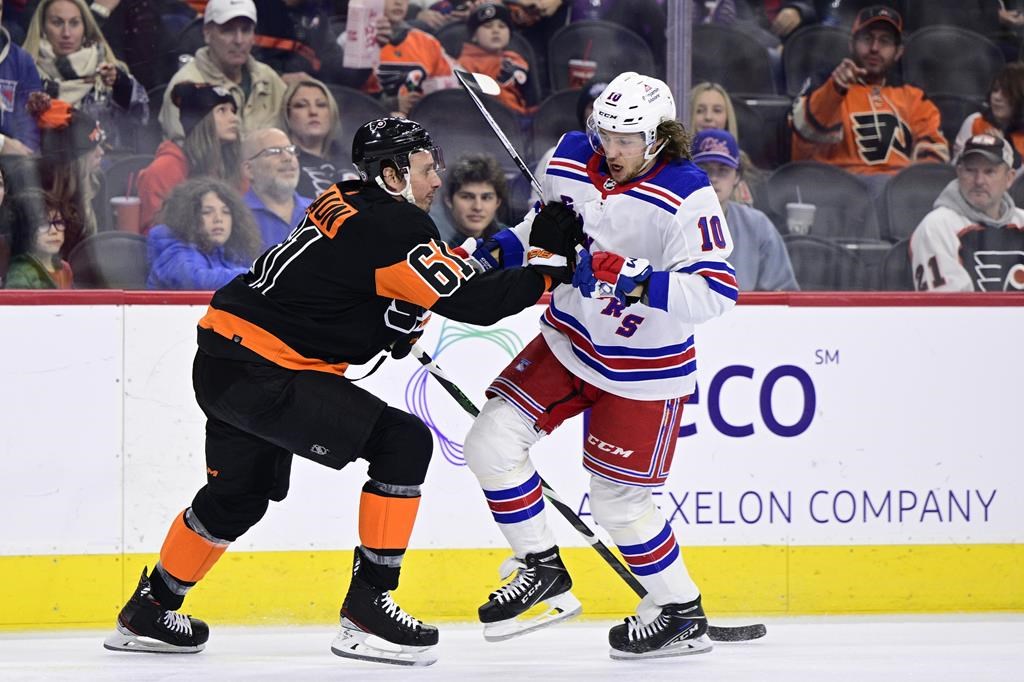 Les Rangers défont les Flyers 6-3 pour signer une sixième victoire de suite