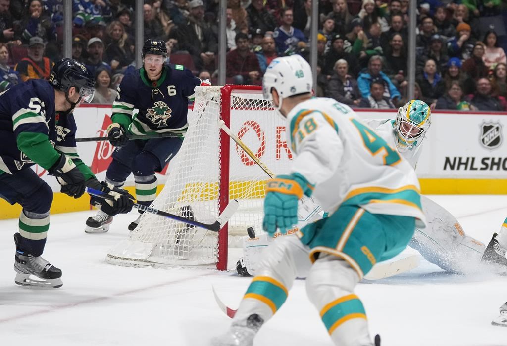 Les Canucks défont les Sharks et gagnent un troisième match de suite