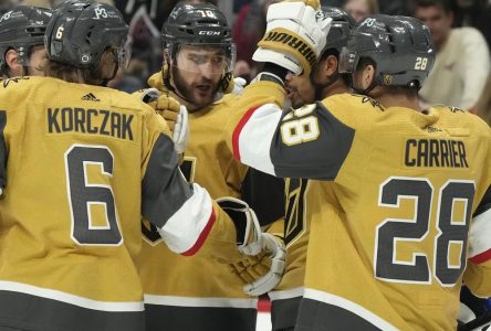 Roy marque deux fois aux dépens de l’Avalanche et les Golden Knights gagnent 3-2