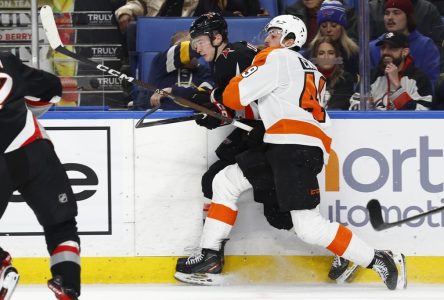 Ersson réussit un premier jeu blanc en carrière dans un gain des Flyers à Buffalo