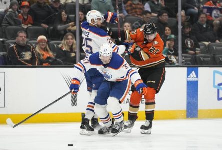 Une victoire facile des Oilers, 6-2 à Anaheim; deux autres points pour McDavid