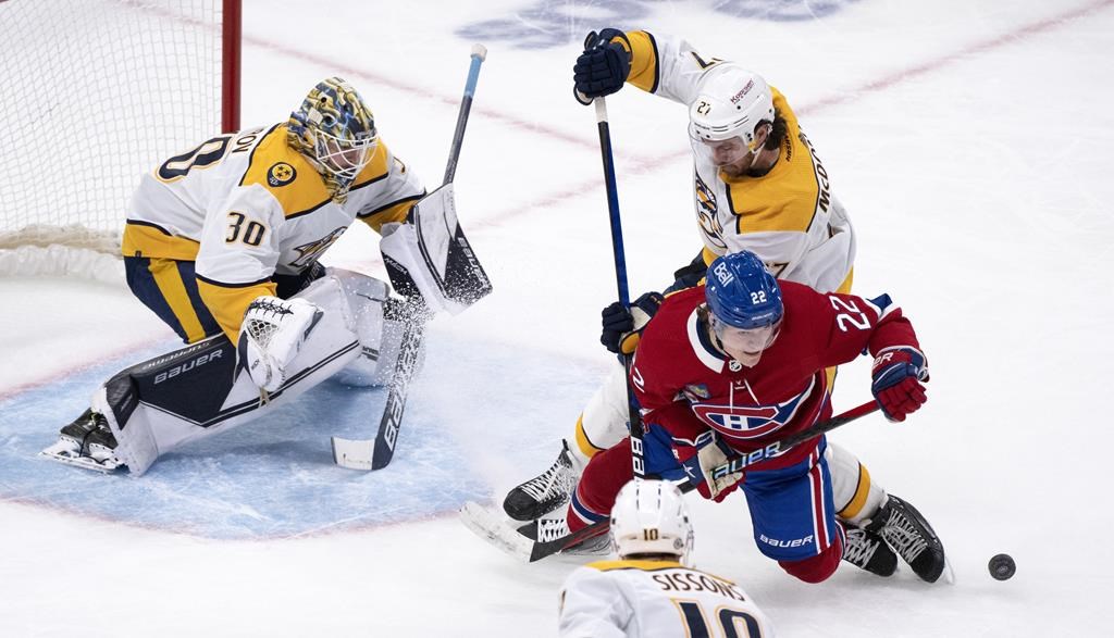 Caufield marque deux buts et le Canadien bat les Predators 4-3 lors du retour de P.K.