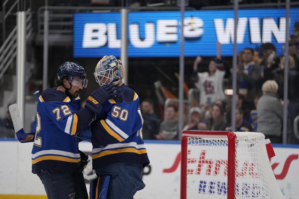 Jordan Binnington bloque 31 tirs et les Blues battent les Sénateurs 2-1