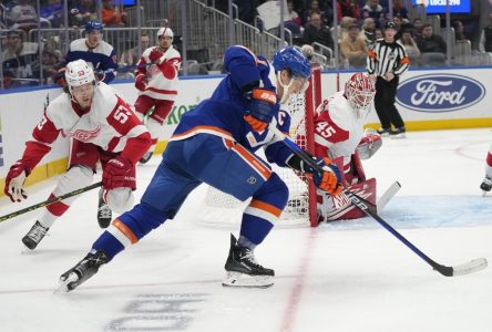 Deux buts d’Anders Lee aident les Islanders à vaincre les Red Wings 4-1