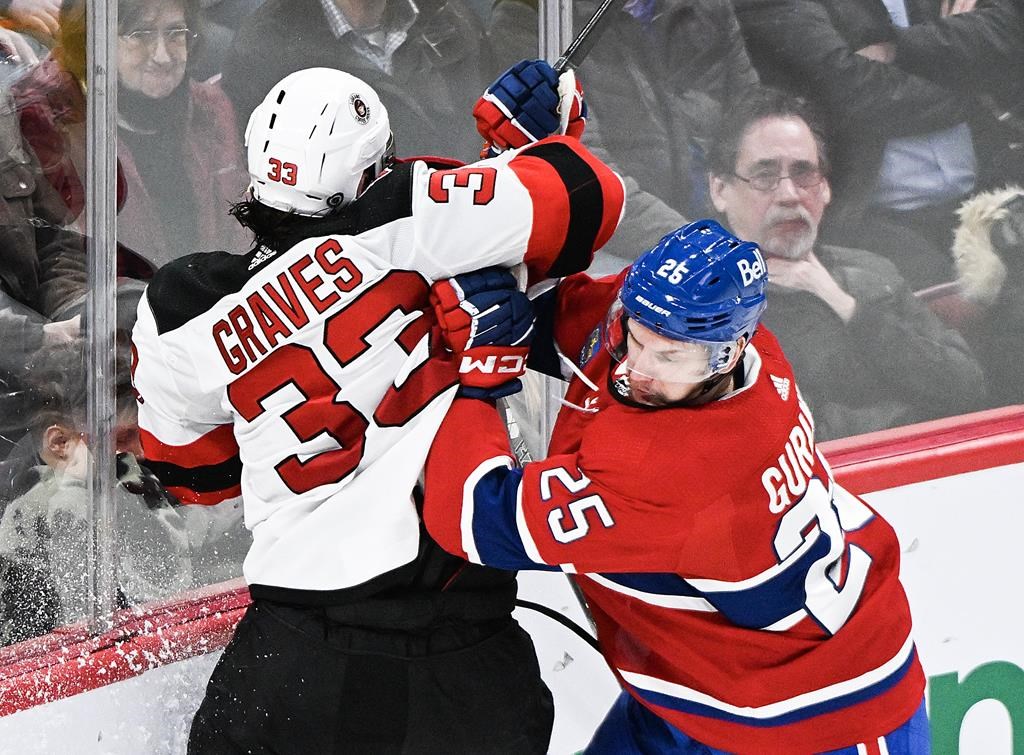 Le Canadien encaisse un sixième revers de suite, 3-1 face aux Devils