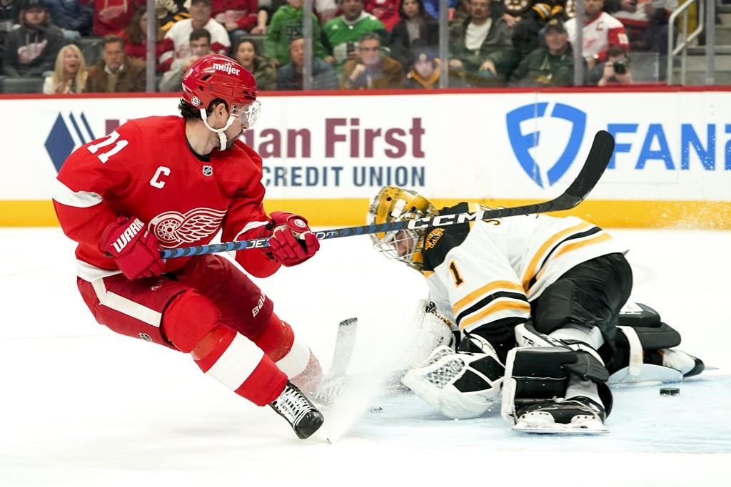 Larkin récolte 3 points dans un gain des Red Wings contre les Bruins, 5-3