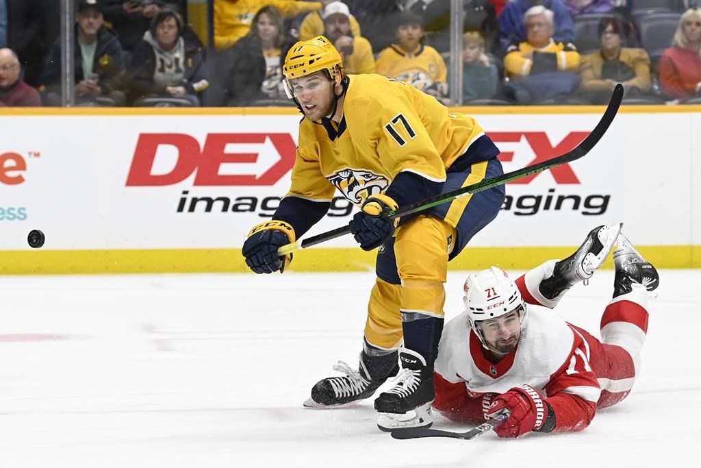 Les Predators gagnent un troisième match de suite, 2-1 face aux Red Wings