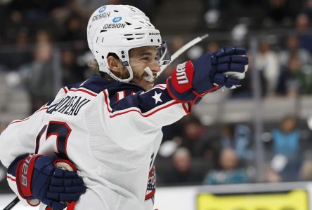 LNH: les Blue Jackets l’emportent en prolongation à San Jose, 6-5