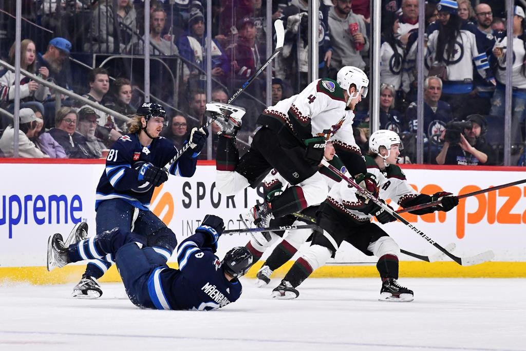 Les Jets de Winnipeg l’emportent 2-1 contre les Coyotes de l’Arizona