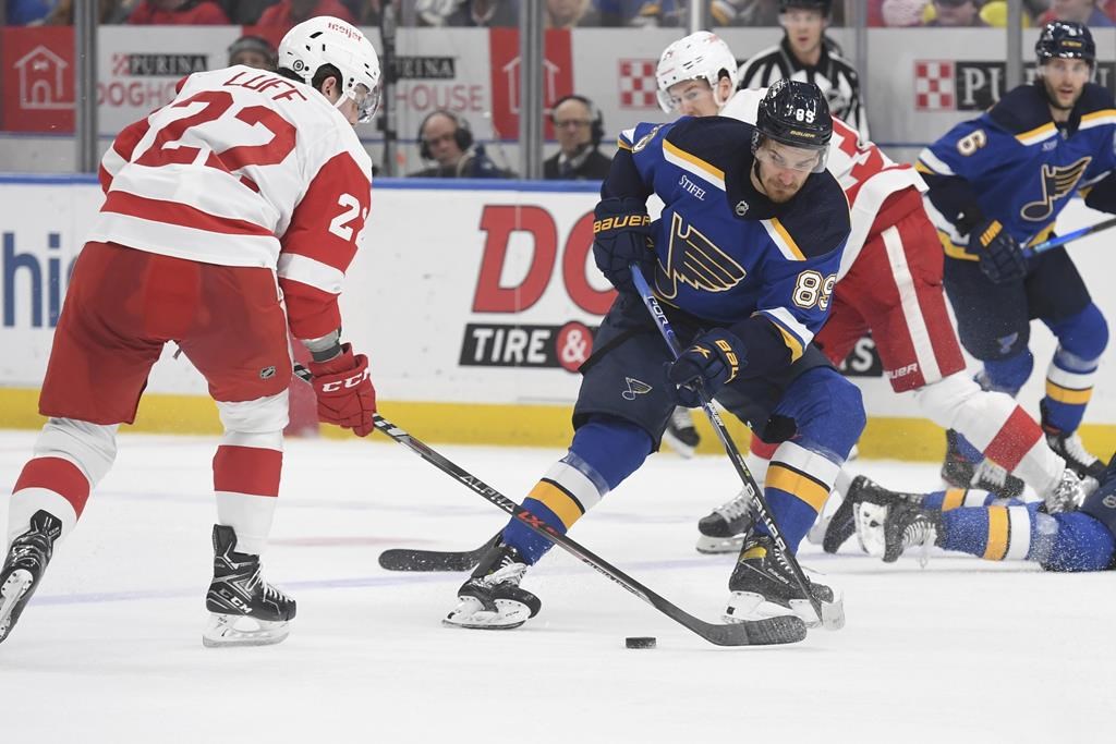 Raymond marque en tirs de barrage et les Red Wings battent les Blues 3-2