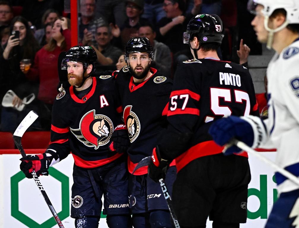 LNH: les Sénateurs infligent un cuisant revers de 7-2 au Lightning