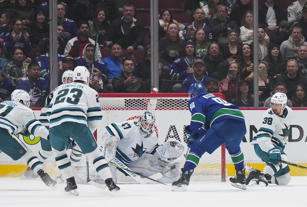 Les Sharks subissent une lourde défaite contre les Canucks de Vancouver 7-2