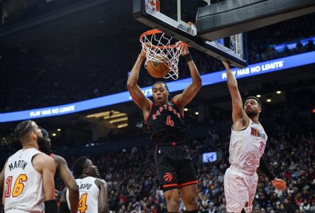 Siakam récolte 26 points dans un gain des Raptors contre le Heat, 106-92