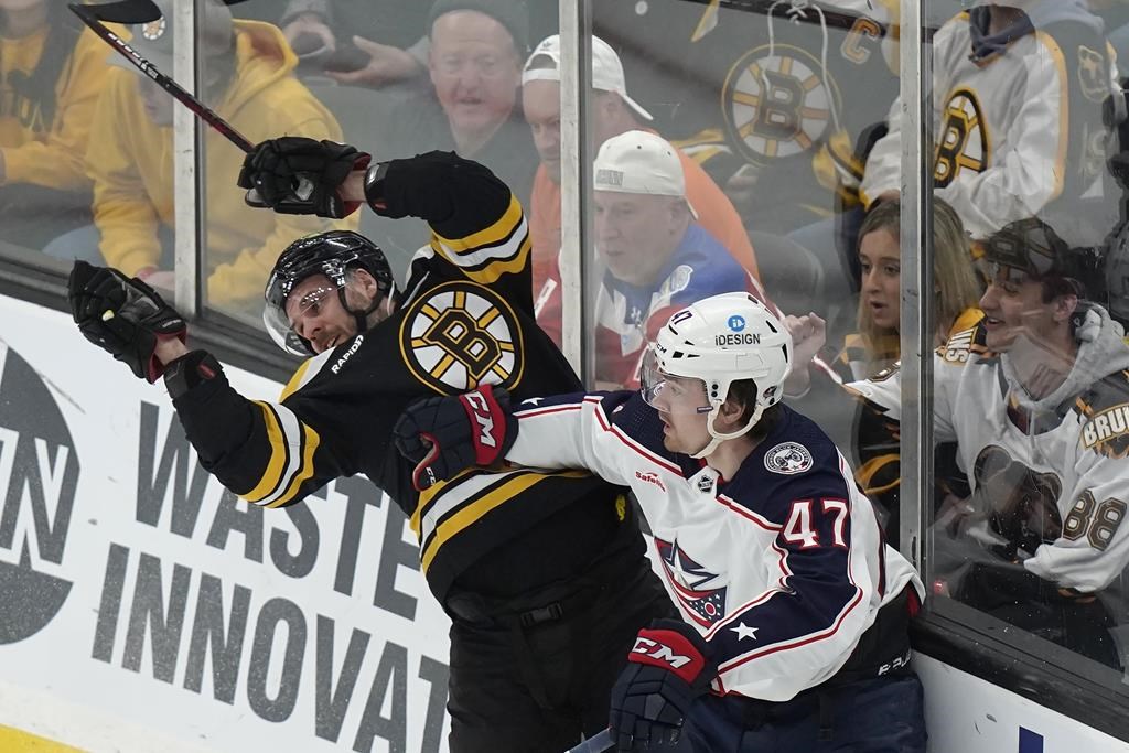 Les Bruins s’assurent du trophée des Présidents en battant les Blue Jackets