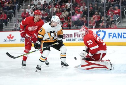 Crosby obtient trois points à Detroit, atteignant ainsi les 1500 en carrière