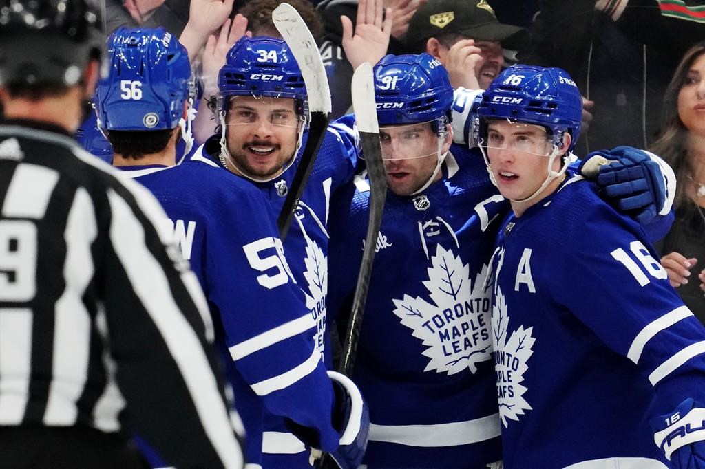 Trois points pour Marner, dans un gain de 7-1 des Maple Leafs contre le CH