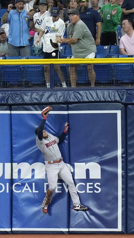 Les Rays battent les Red Sox 9-7 et signent un 12e gain de suite en début de saison