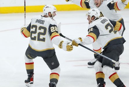 Les Golden Knights victorieux en deuxième prolongation, à Winnipeg