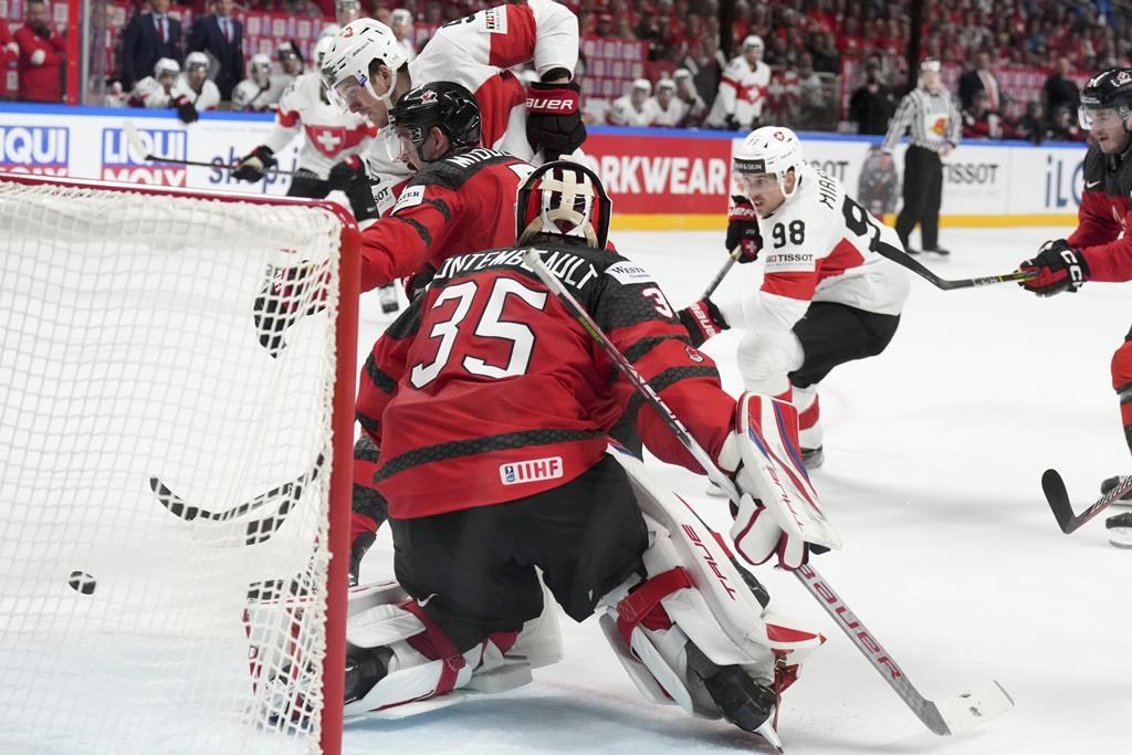 Hockey: Le Canada perd 3-2 contre la Suisse et glisse au 3e rang dans le groupe B