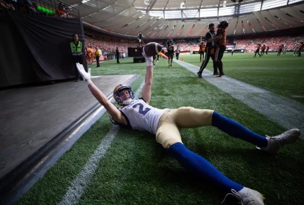 Le receveur des Alouettes Greg Ellingson est toujours tenu à l’écart du jeu